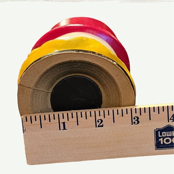 Vintage 1960's Coin Bank Smiling Circus Clown  Bank Hard Plastic Carnival Prize - Picture 13 of 14